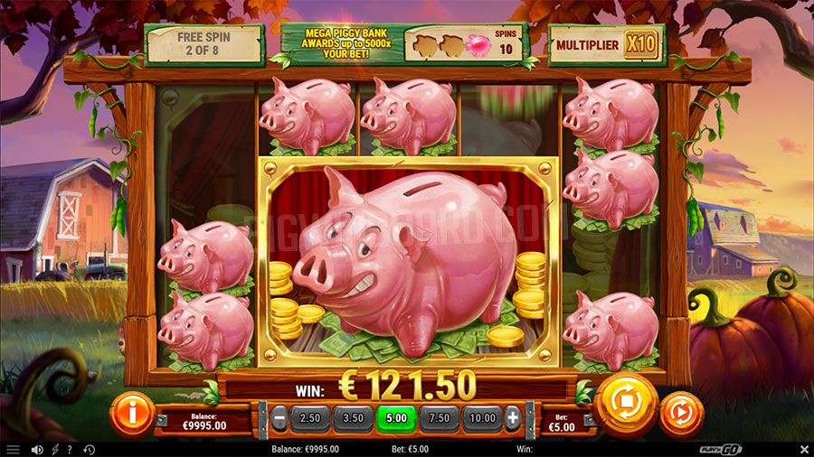 ฟาร์มเงินไปกับสล็อต Piggy Bank Farm