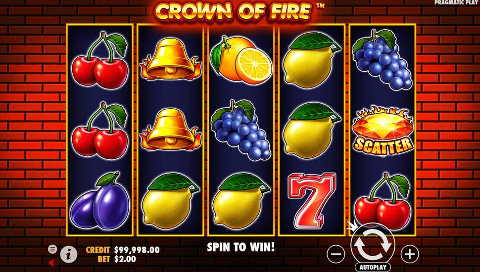 Crown of Fire สล็อตออนไลน์เล่นง่าย 